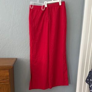 Mossimo Supply Co. Red Wide Leg Pants